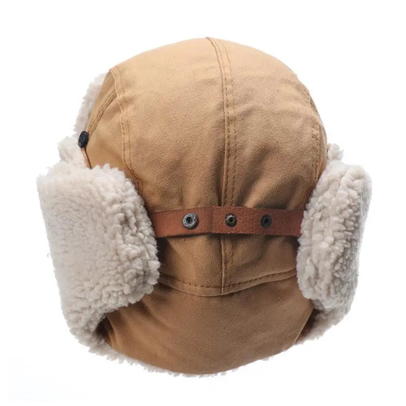 Varm pilotmössa med goggles